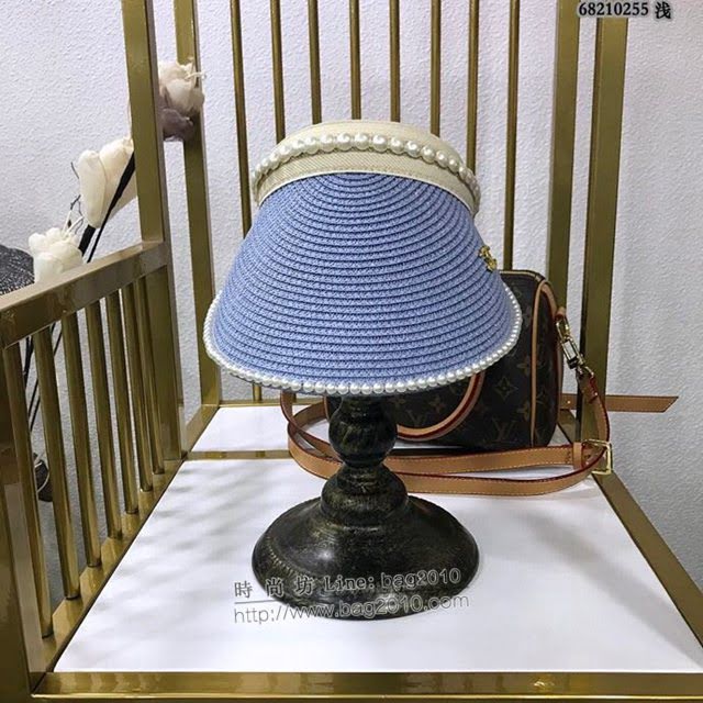 Chanel女士帽子 香奈兒春夏系列空頂編織草帽 Chanel遮陽帽  mm1017